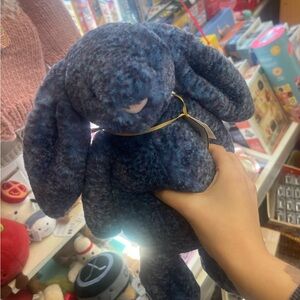 Jellycat nwt authentic luxe Blue Plush Bunny Toy